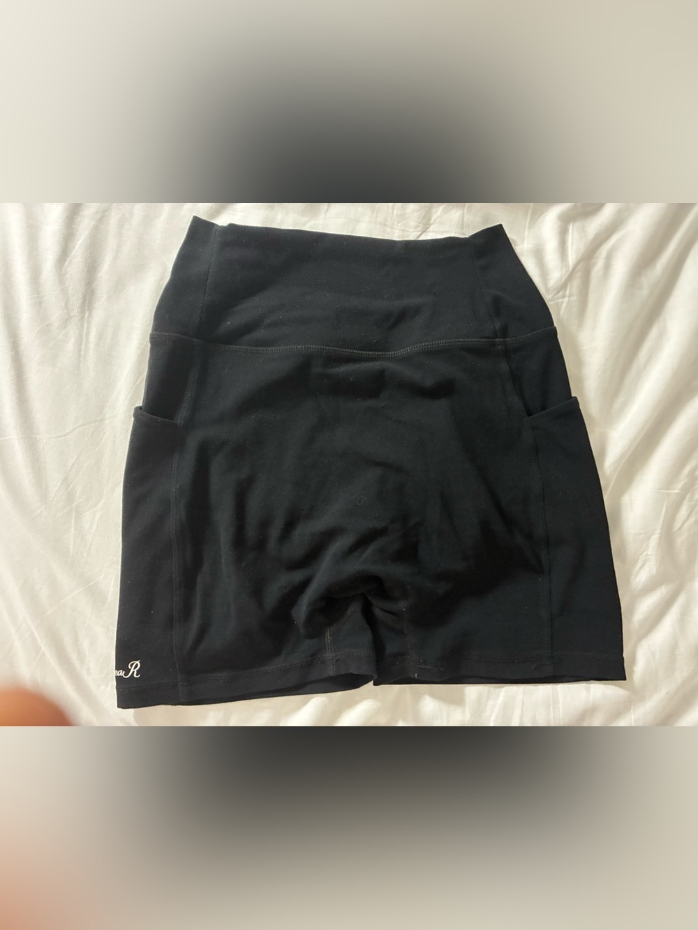 Black High-Waist Athletic Shorts